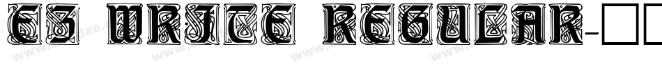 EZ WRITE REGULAR字体转换